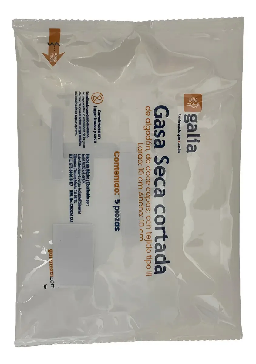 Gaze 10x10 Galia Cor Branco Seco Cortasa 200un