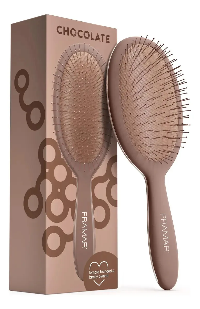 Framar Escova Desembaraçante De Cabelo De Chocolate Escovas