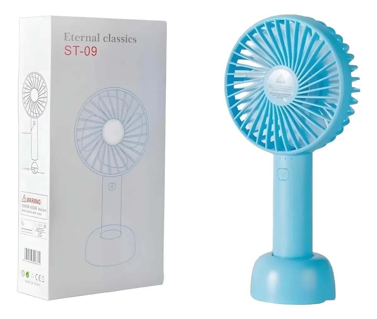 Mini ventilador portátil dobrável recarregável