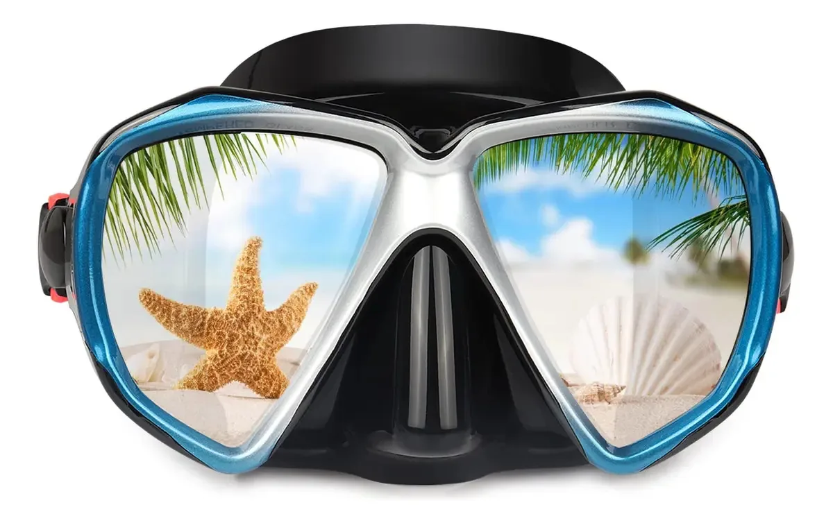 Exp Vision - Máscara de mergulho panorâmica HD para mergulho, óculos