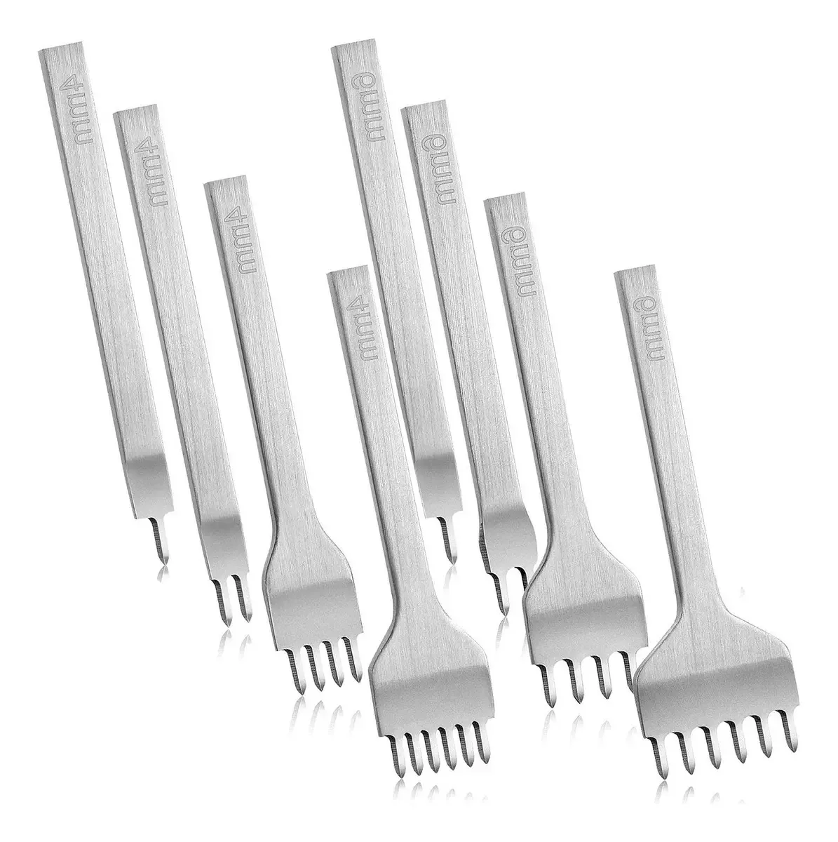 Conjunto De 8 Formões De Couro Para Artesanato Em Metal