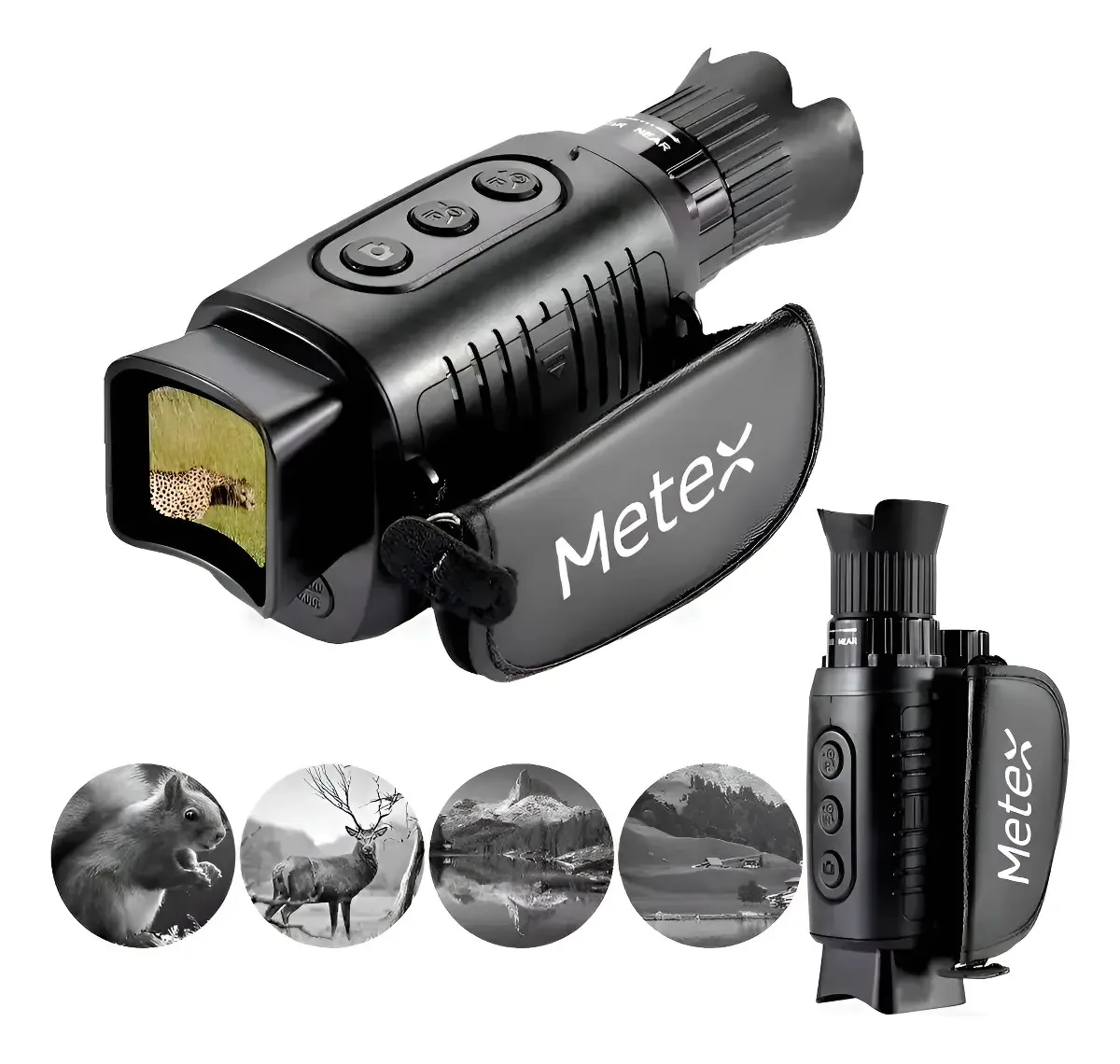 Viseira monocular Hd-Night Vision para caça e caminhada
