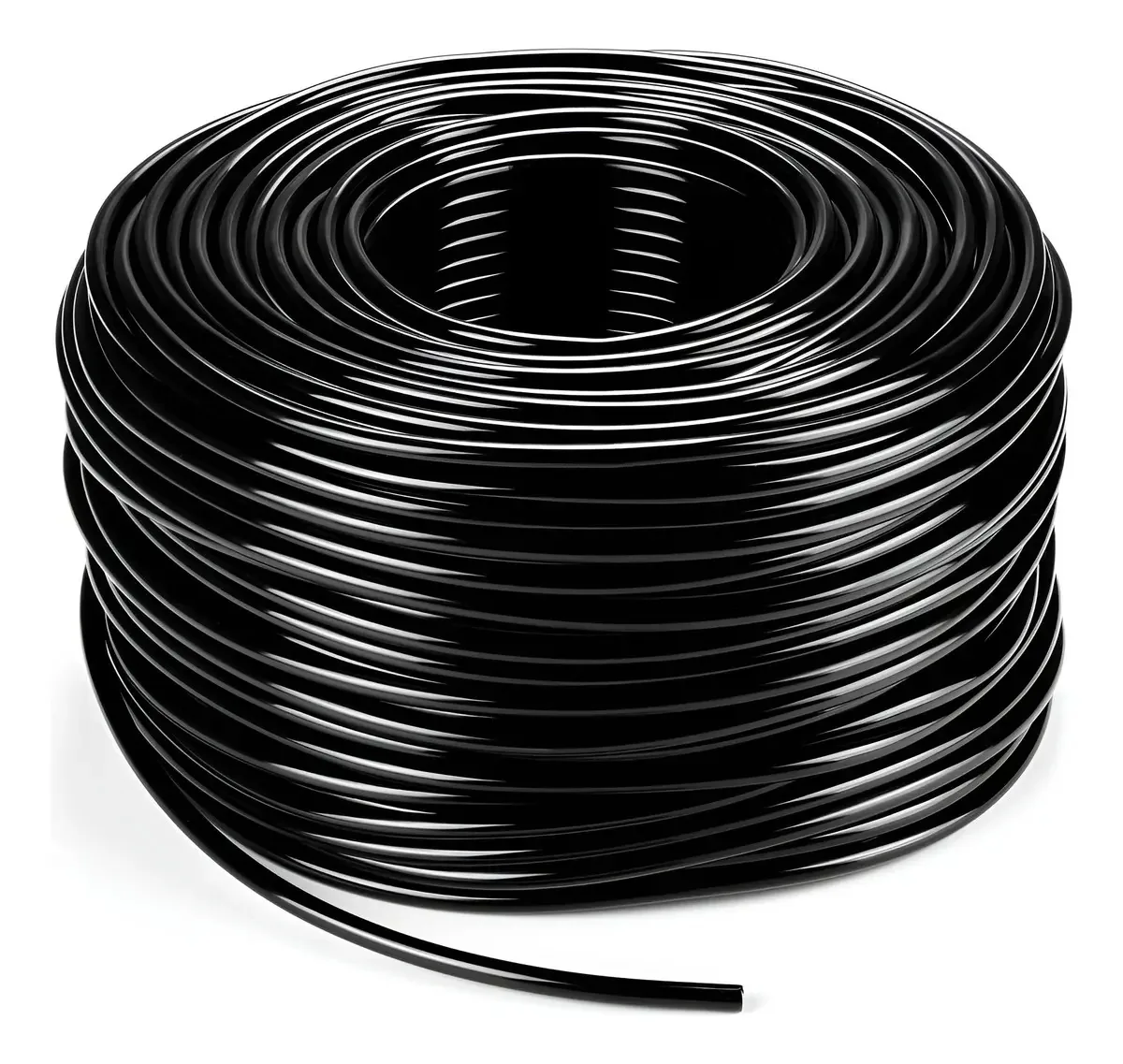 Tubo de irrigação por gotejamento branco de 61 metros e 1/4 de polegada