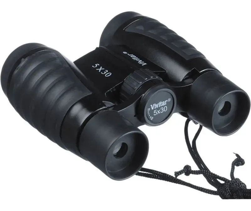 Binóculos esportivos compactos Vivitar 5x30, cor preta