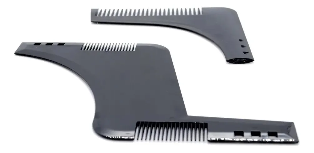 Combinação de modelagem de barba Vivitar, 2 x simétrica, preta