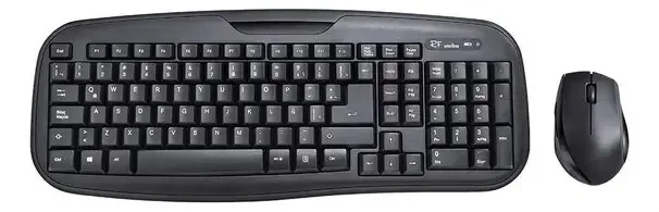 Teclado e mouse, mouse sem fio, mouse preto, teclado preto