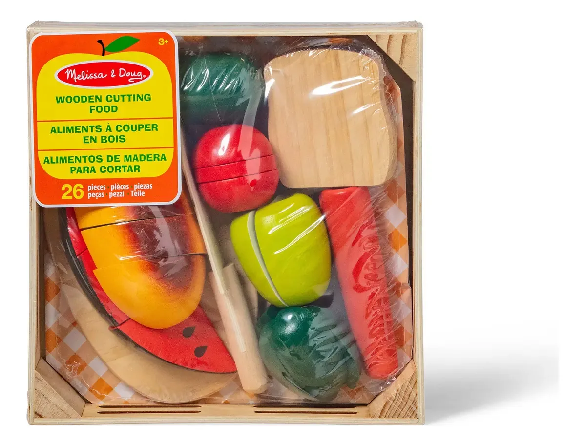Comida de madeira Melissa & Doug para cortar