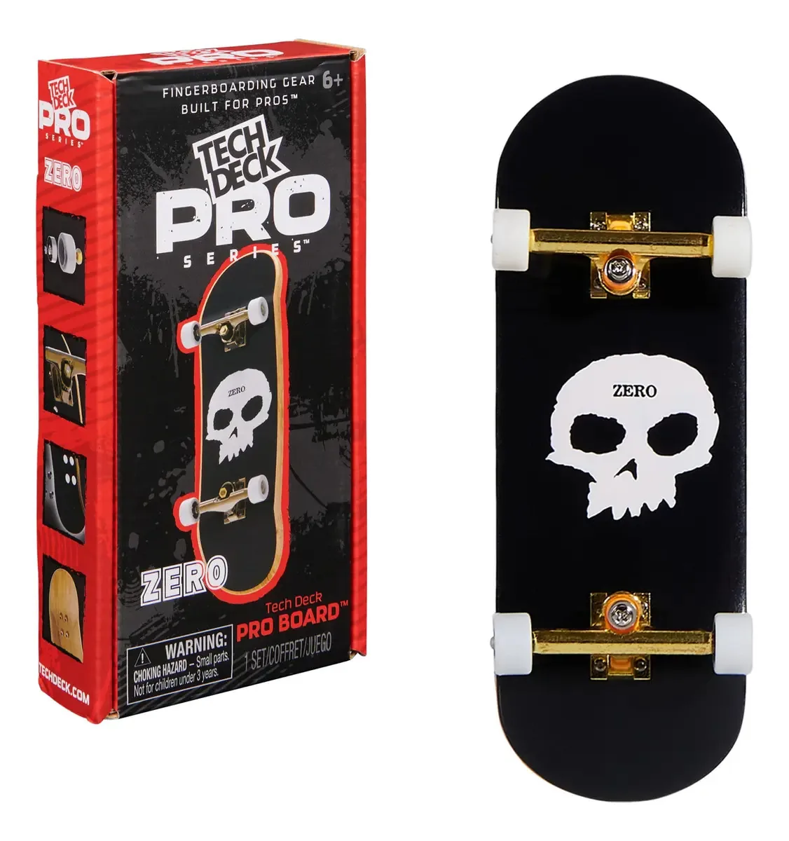 Skate Finger Tech Deck Zero Pro Series com armazenamento