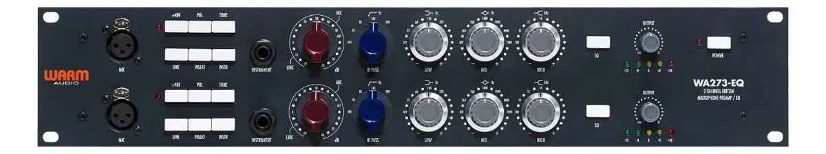 Pré-amplificador de microfone de dois canais Warm Audio WA273eq