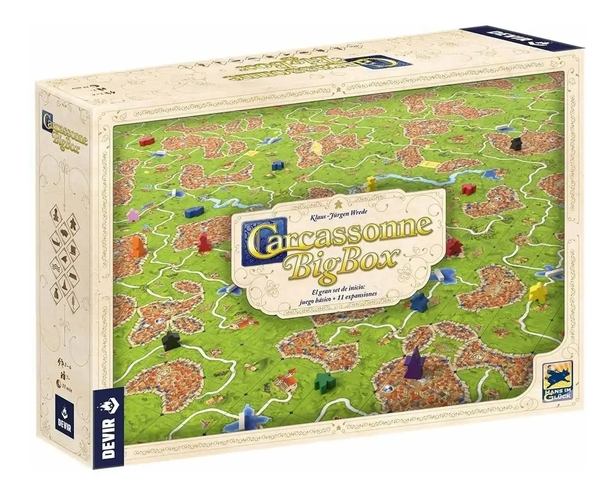 Jogo de tabuleiro Carcassonne Plus