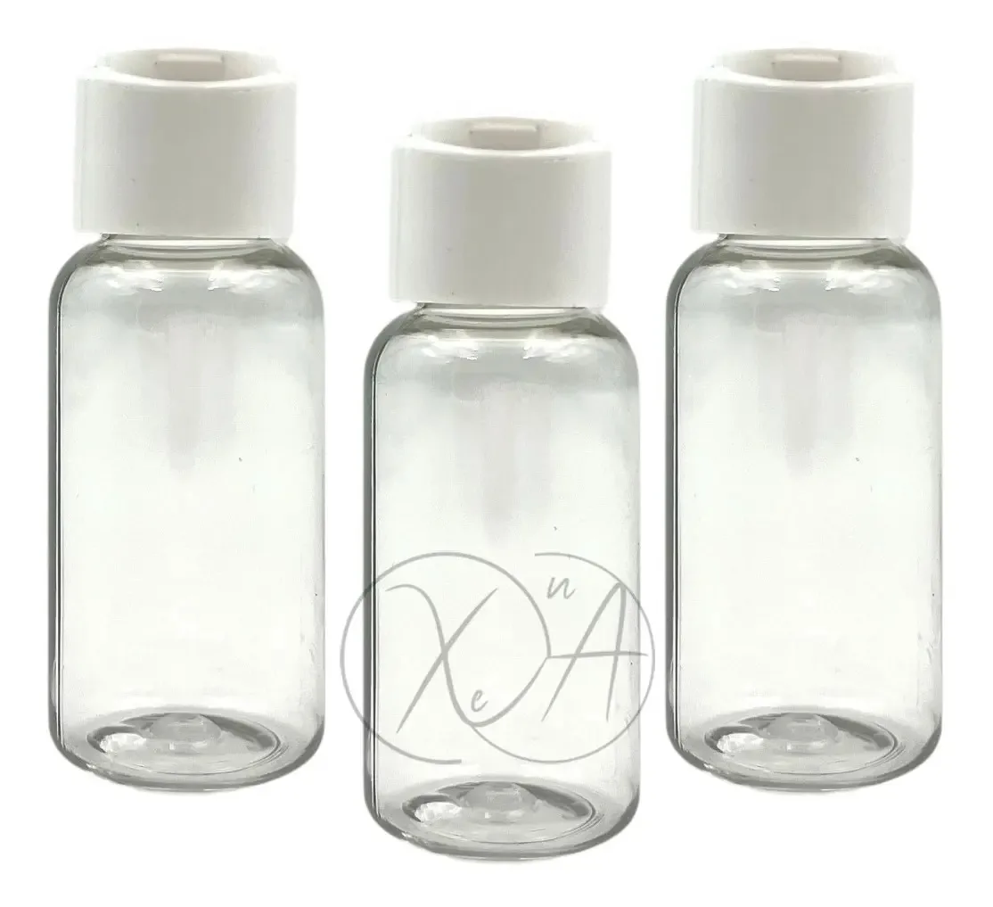 Embalagens 30 Ml Mini Garrafas Vazias Com Tampa Creme Gel X 35