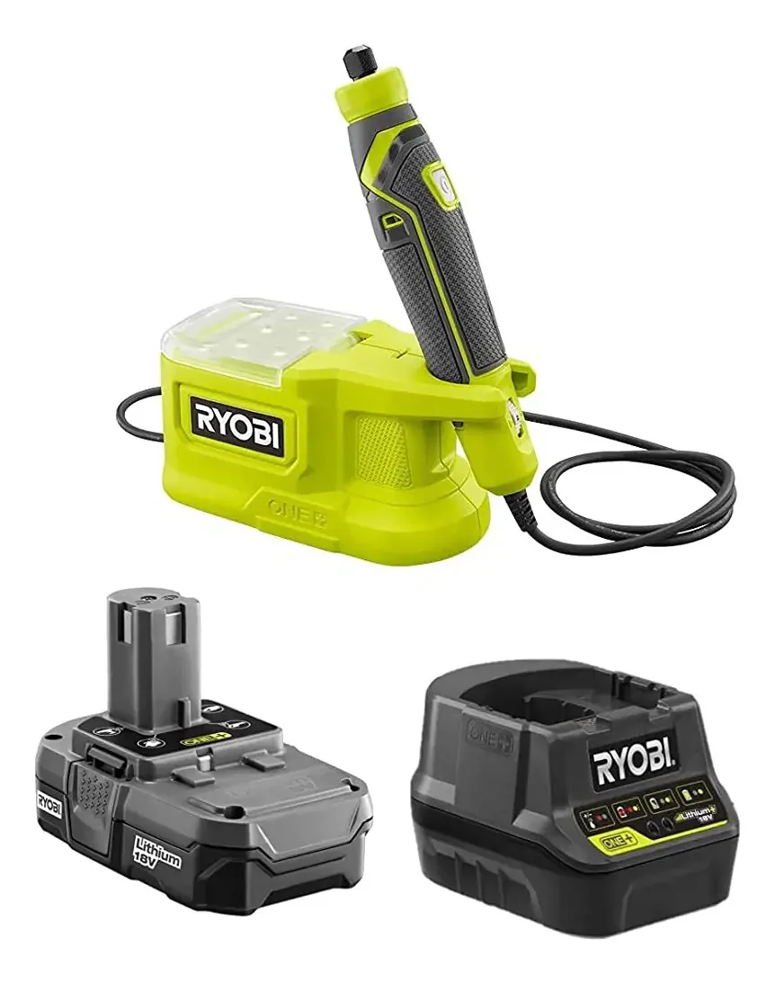 Kit de ferramentas rotativas de precisão sem fio Ryobi D