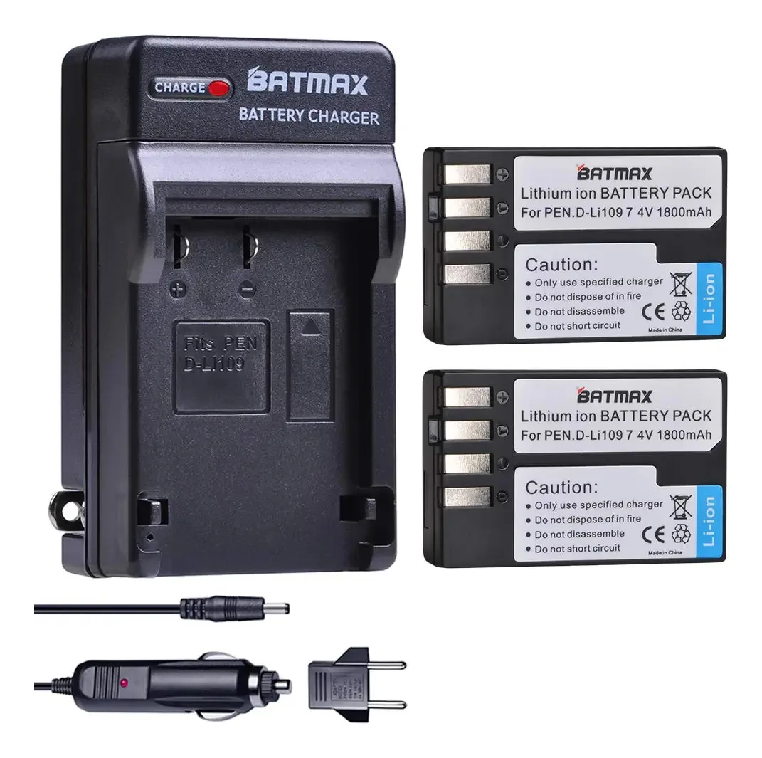 Baterias Batmax 2 D-Li109+carregador DC para baterias