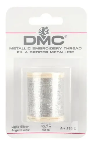 Fio metálico bordado DMC 43,7 jardas à sua escolha