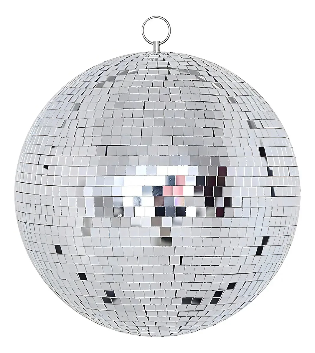 Nulink Bola de Espelhos de Luz de Discoteca de 12 Polegadas com Anel Suspenso