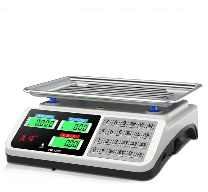 Balança eletrônica de alta precisão para uso comercial e doméstico, pequena e multifuncional, para pesar alimentos na cozinha, capacidade de 40 kg, ideal para lojas e caixas de supermercado