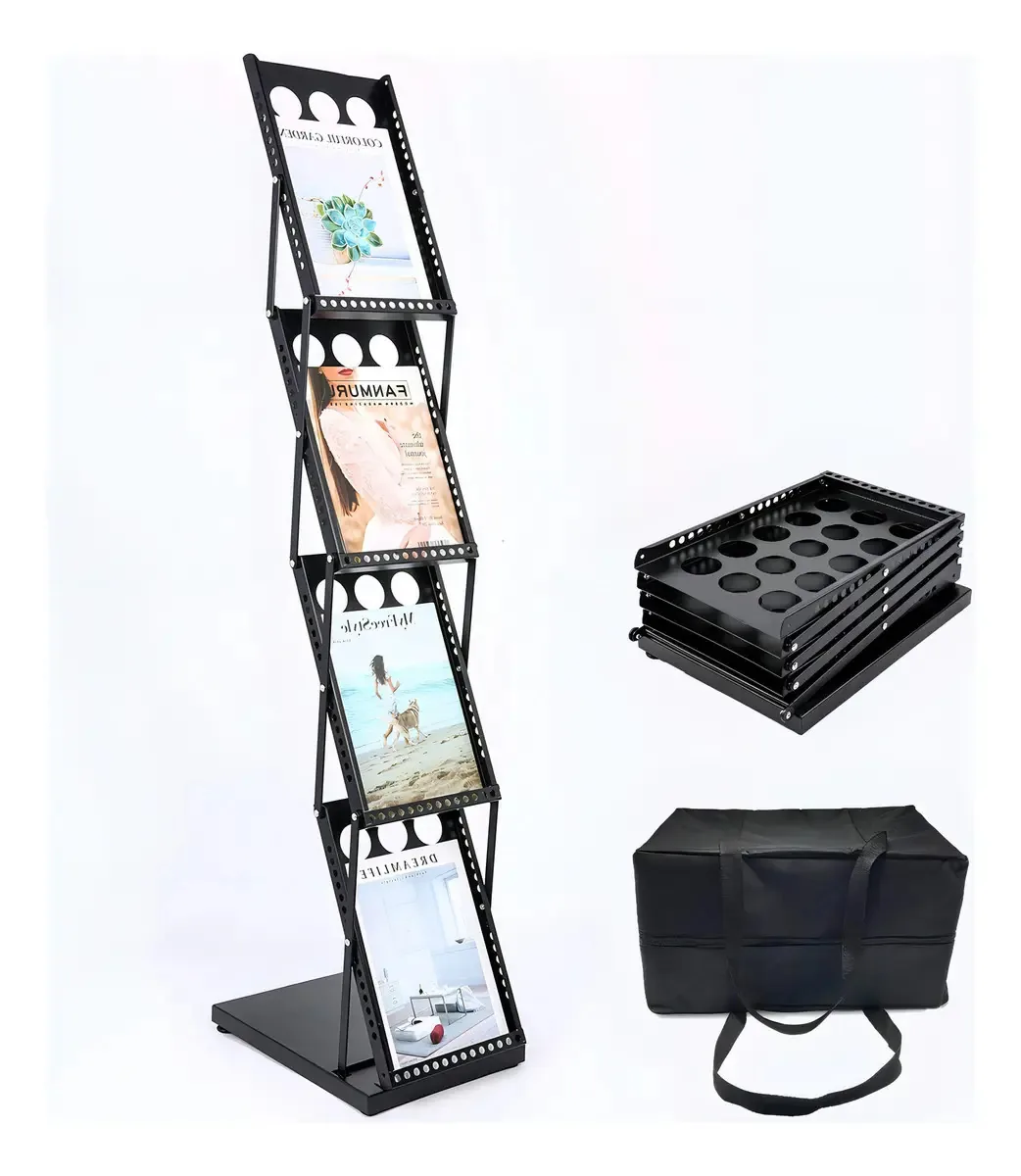 Polmart Porta-revistas 4 Bolsos Literatura.
