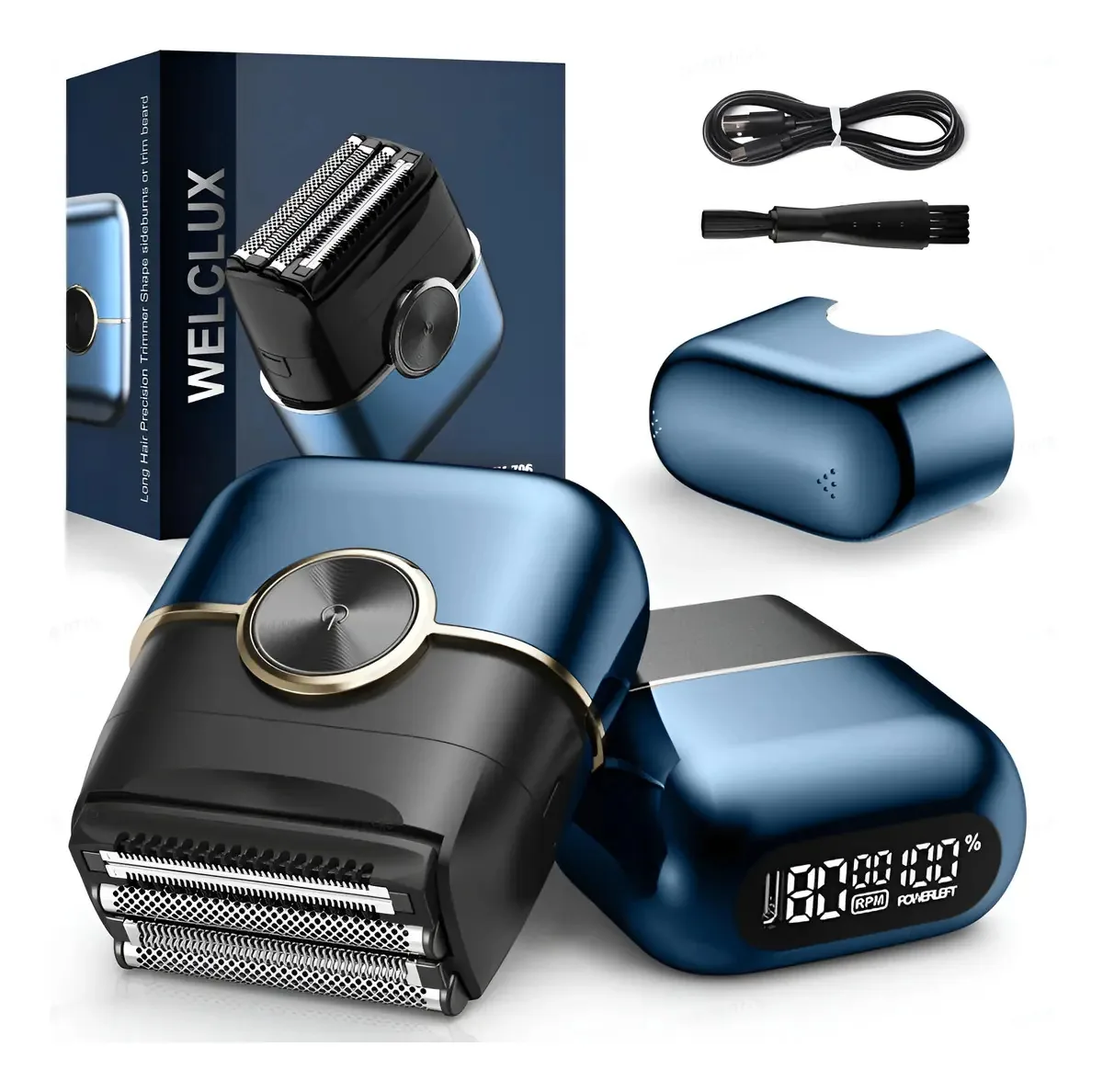 Barbeadores elétricos de alumínio para homens: Mini Maquin