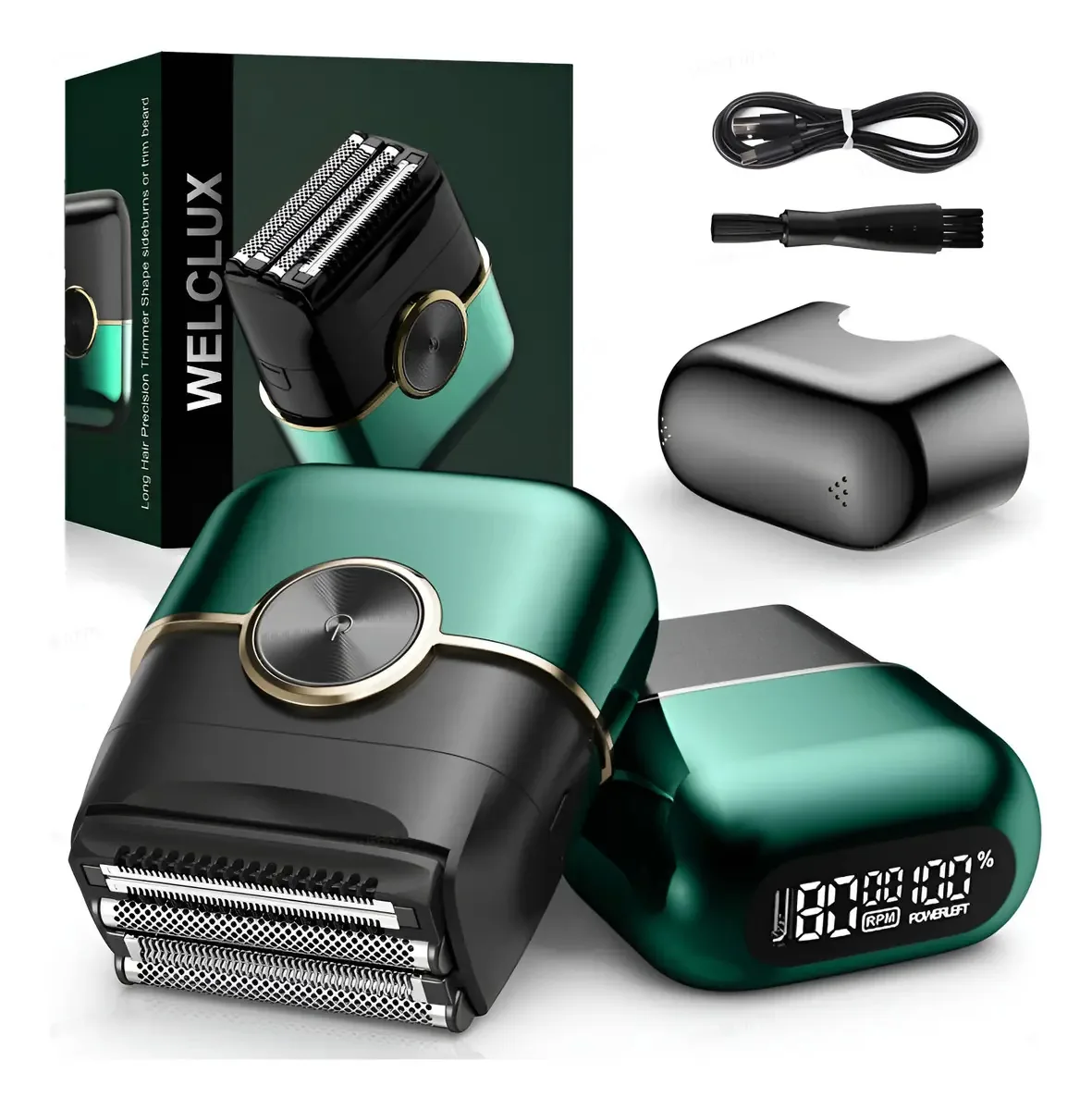 Barbeadores elétricos de alumínio para homens: Mini Maquin
