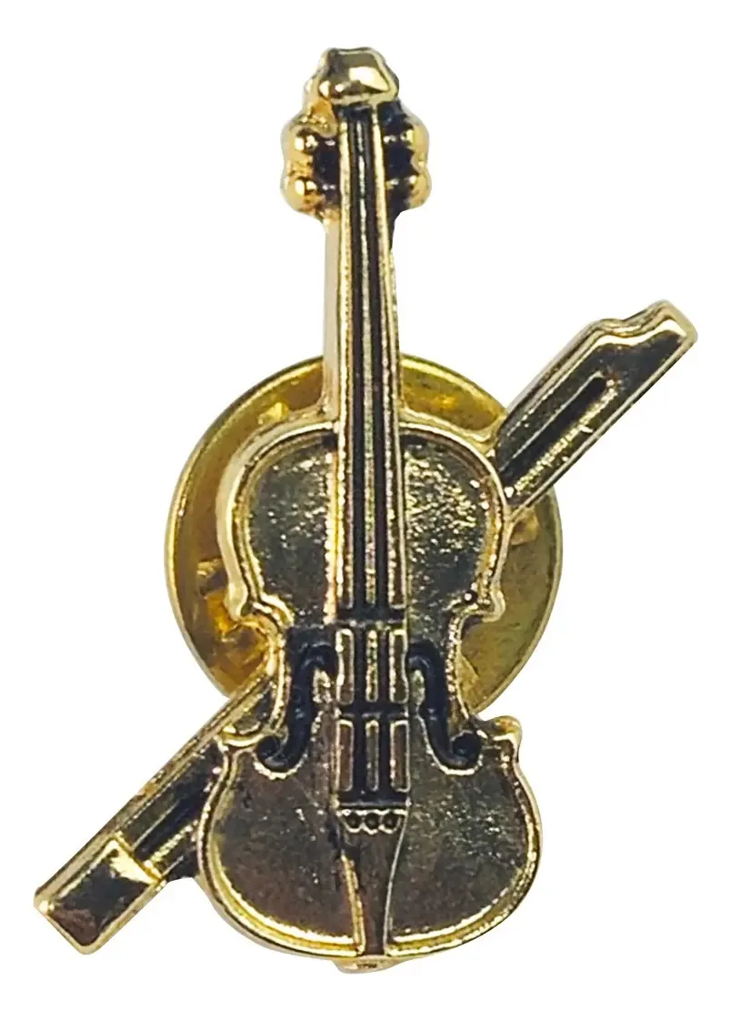 Broche Violino Dourado
