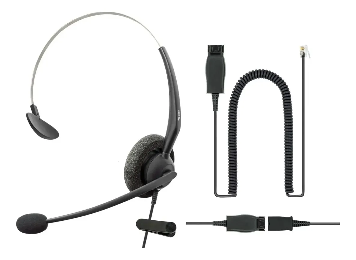 Dailyheadset Rj9 Avaya - Fones de ouvido para telefone compatíveis com Avaya 1600, 9600, J100 Series Ip, modelo com cancelamento de ruído e adaptador de 3,5 mm para smartphone