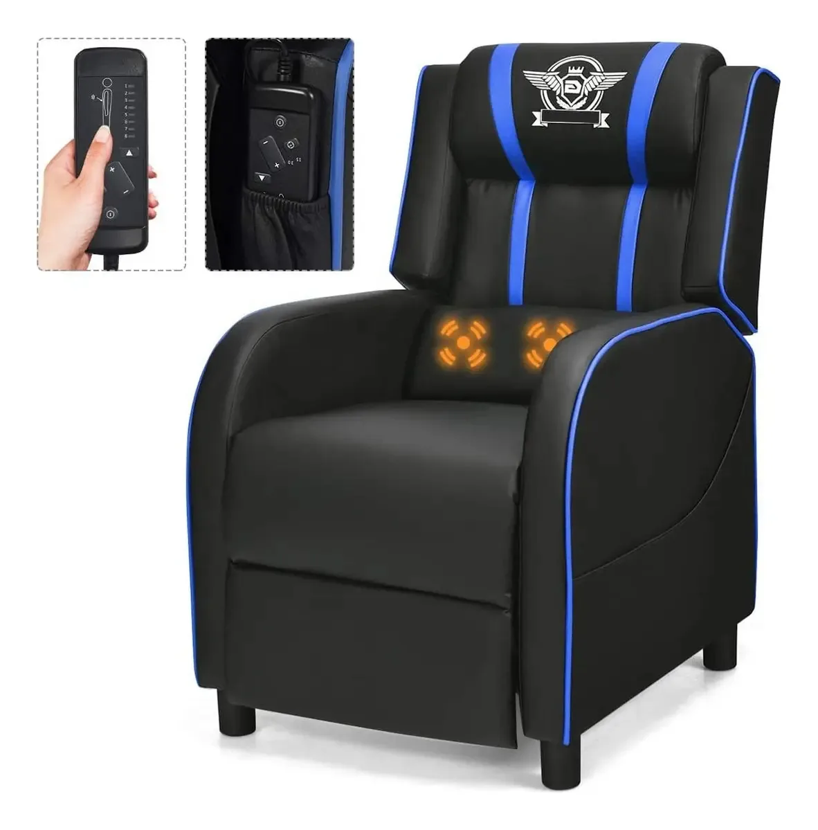 Cadeiras de videogame, cor azul
