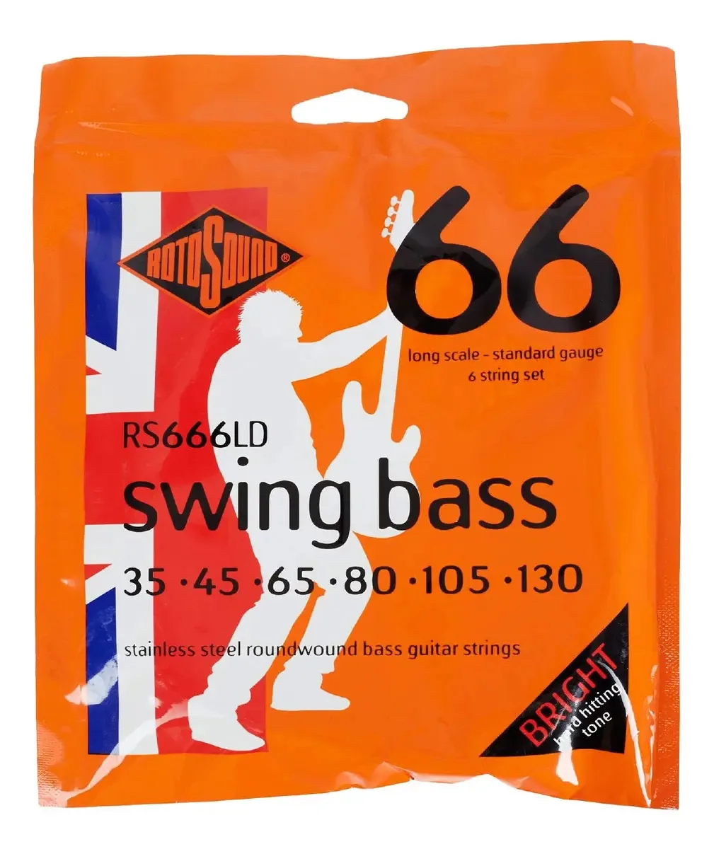 Baixo elétrico de cordas Swing Bass 6 cordas Rotosound Cup