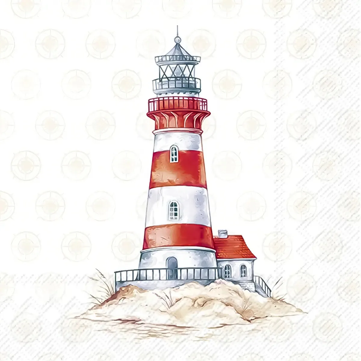 Guardanapo Para Decoupage Ihr 33x33 Farol Navegação C/20 Uni