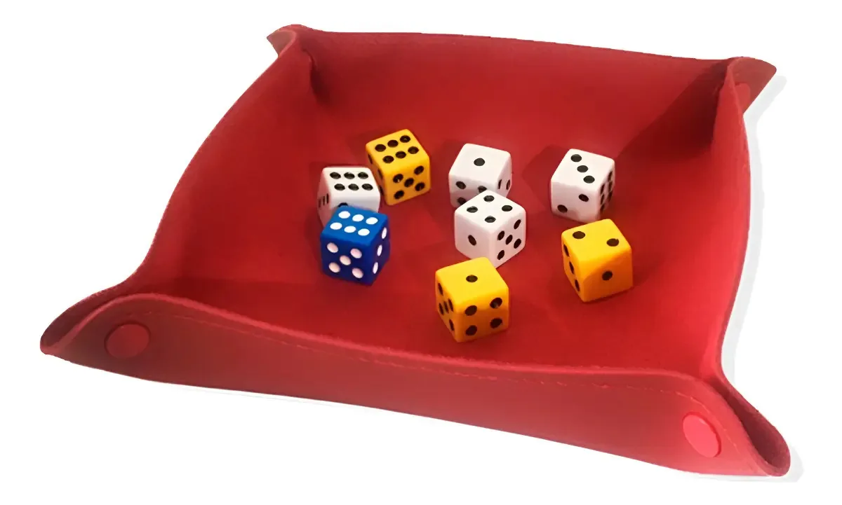 Bandeja Para Dados Meeple Virus Em Couro Ecológico Para Jogos De Azar