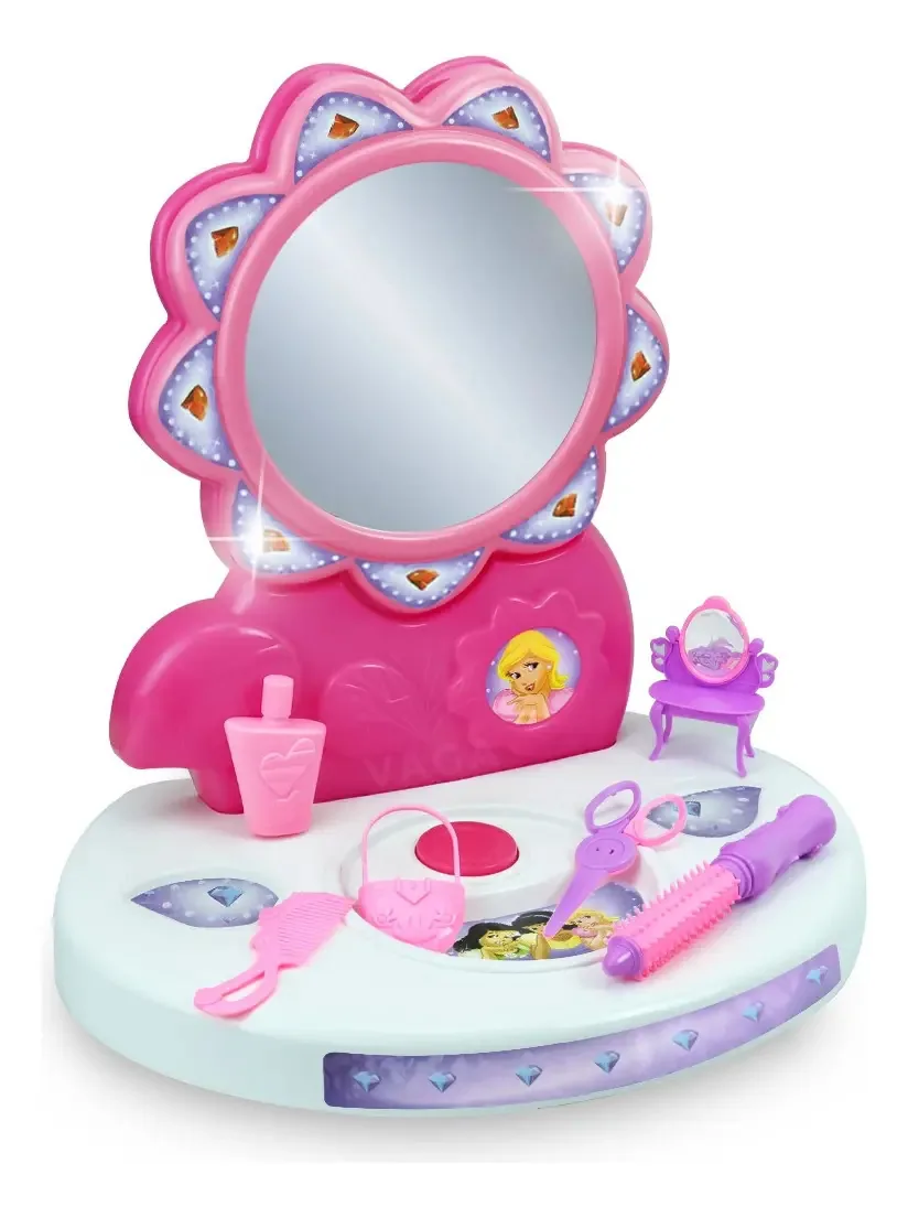 Penteadeira infantil para meninas com acessórios