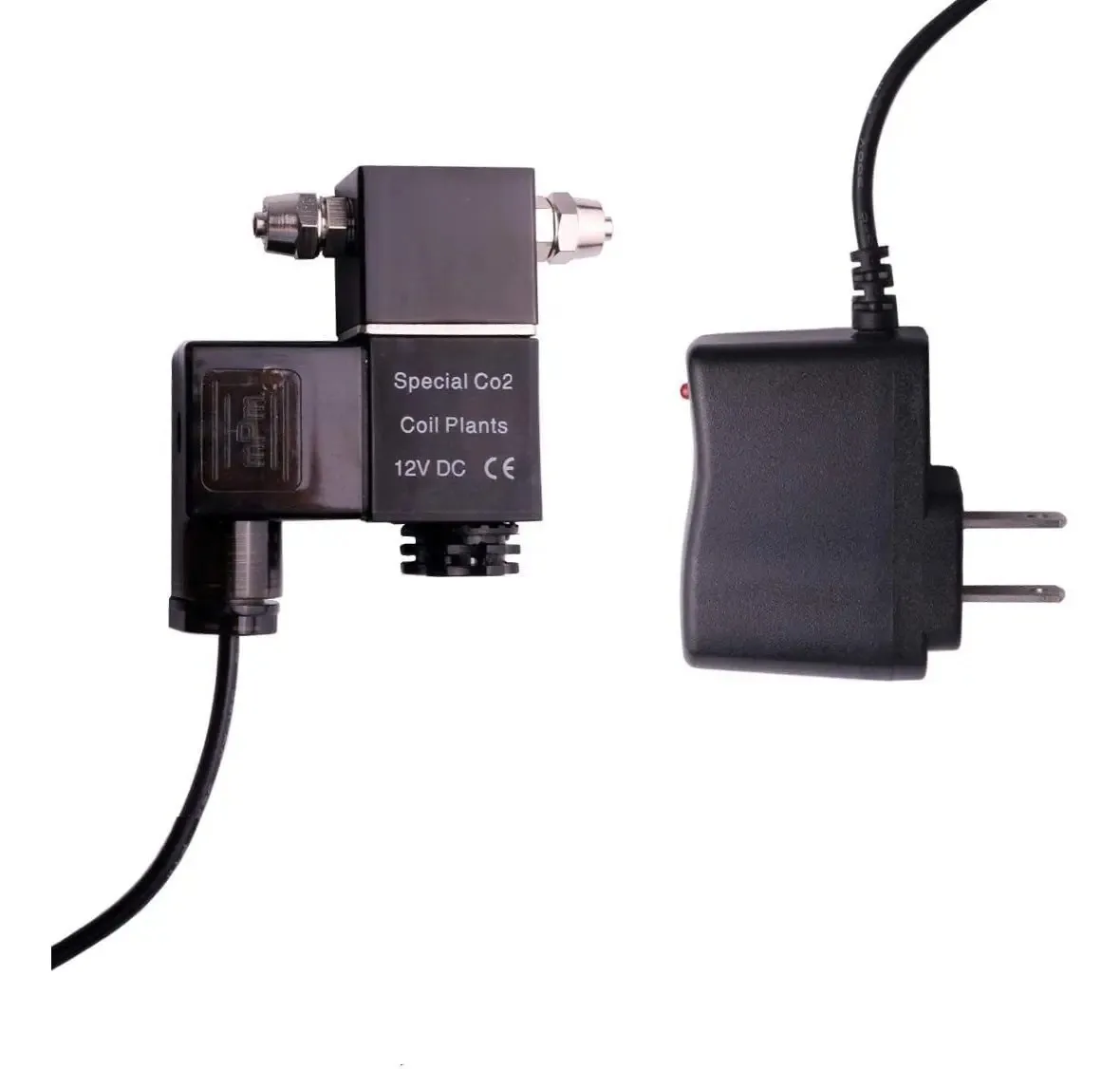 Fzone Válvula Solenoide de CO2 CC para Aquário, Sistema de CO2, Válvula Magnética para Aquário, Tanque de Peixes, Planta Aquática, Grama, Cultivo, Fácil de Instalar