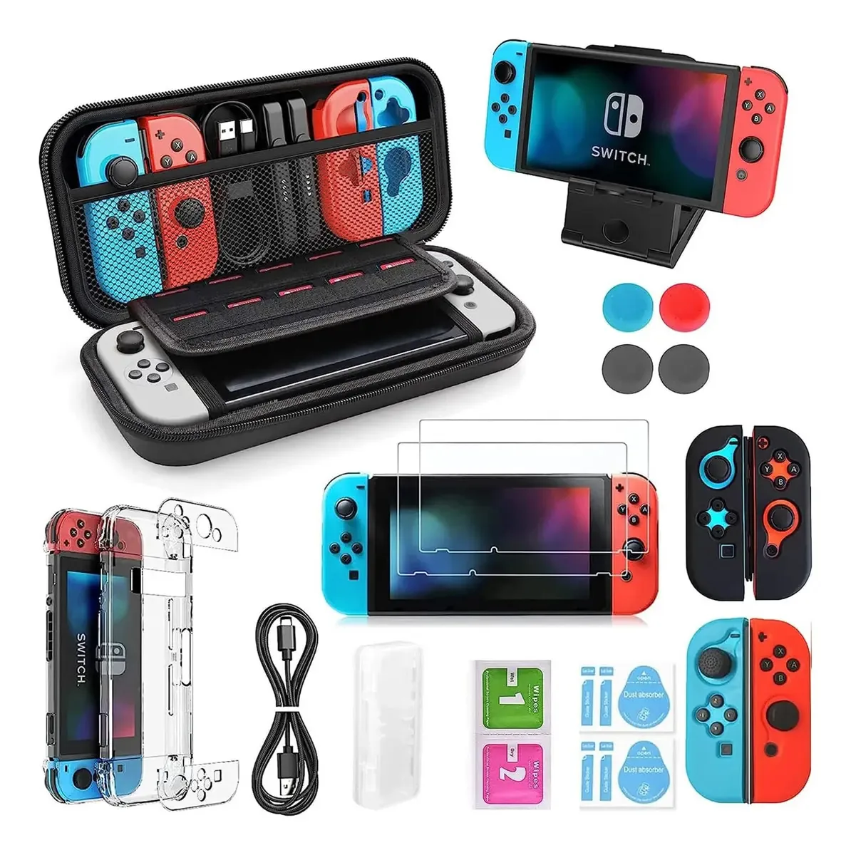 Capa e Acessórios para Nintendo Switch 25 Peças
