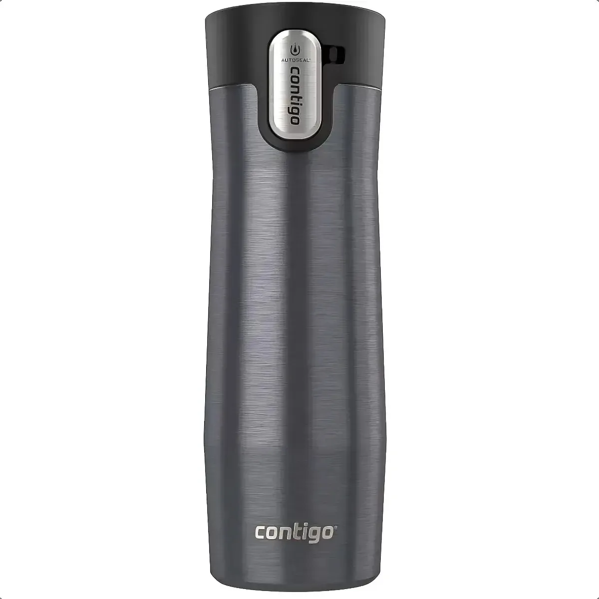 Copos térmicos Contigo Contigo Contigo Glass Copo térmico Contigo Glass 591 ml Copos térmicos de Bpa sem derramamento Contigo Isolamento a vácuo de aço inoxidável hermético cinza Arcashopping