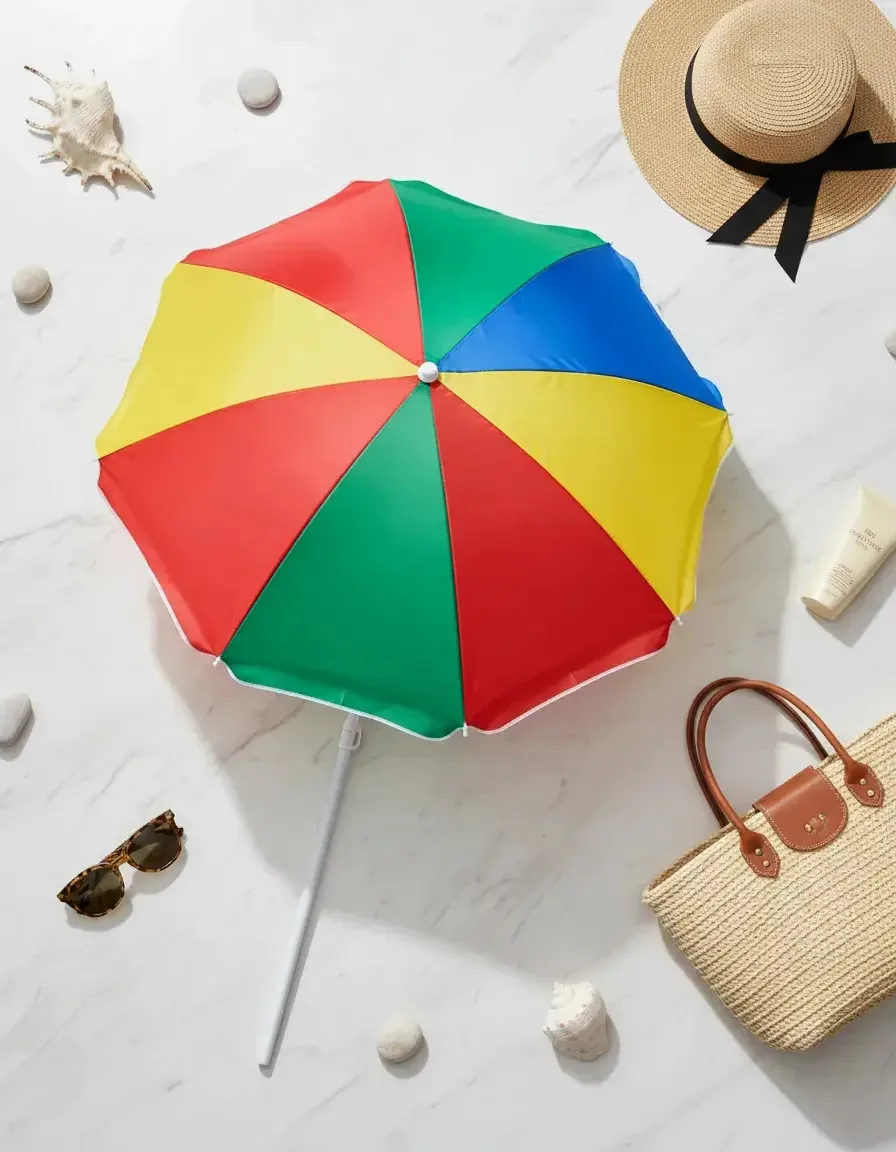 Guarda-sol para a praia, guarda-chuva multicolorido de 150 cm, cores, guarda-chuva dobrável unissex, guarda-chuva dobrável de alumínio, guarda-chuva de proteção UV com cor UV, multicolorido,...