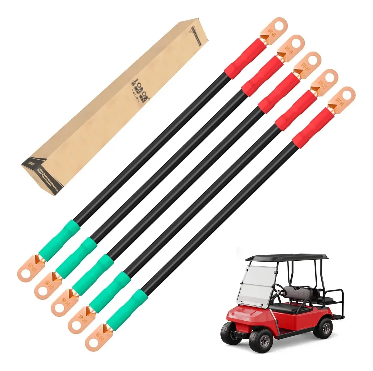 Conjunto de cabos de bateria 9.99world Mall Golf Cart para Club Car Ds 1