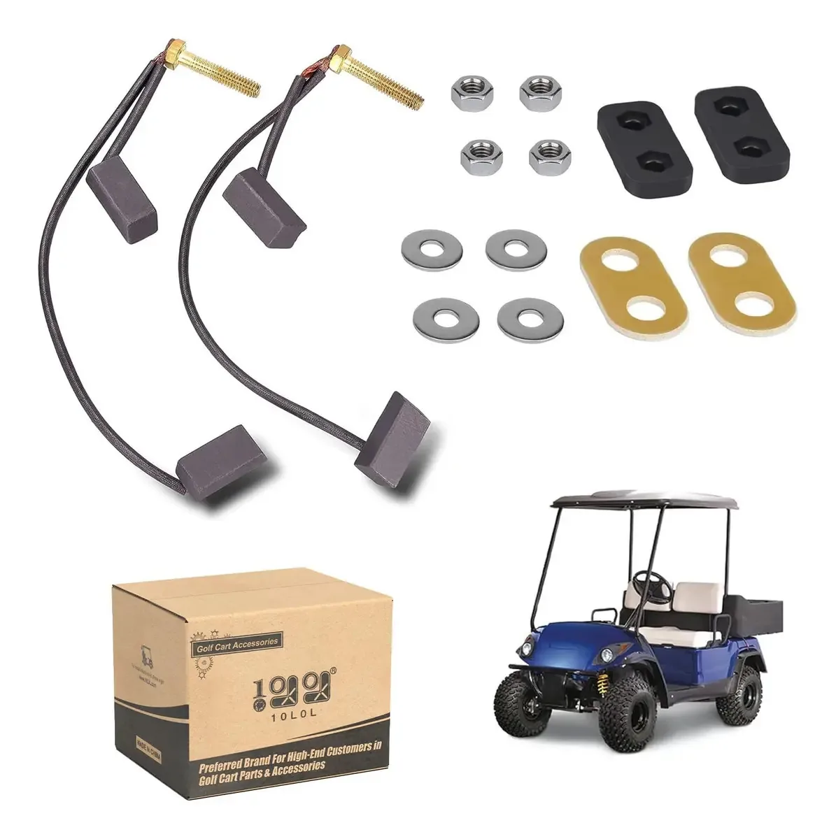 Conjunto de escovas de motor para carrinho de golfe 100l 36 48 Vo