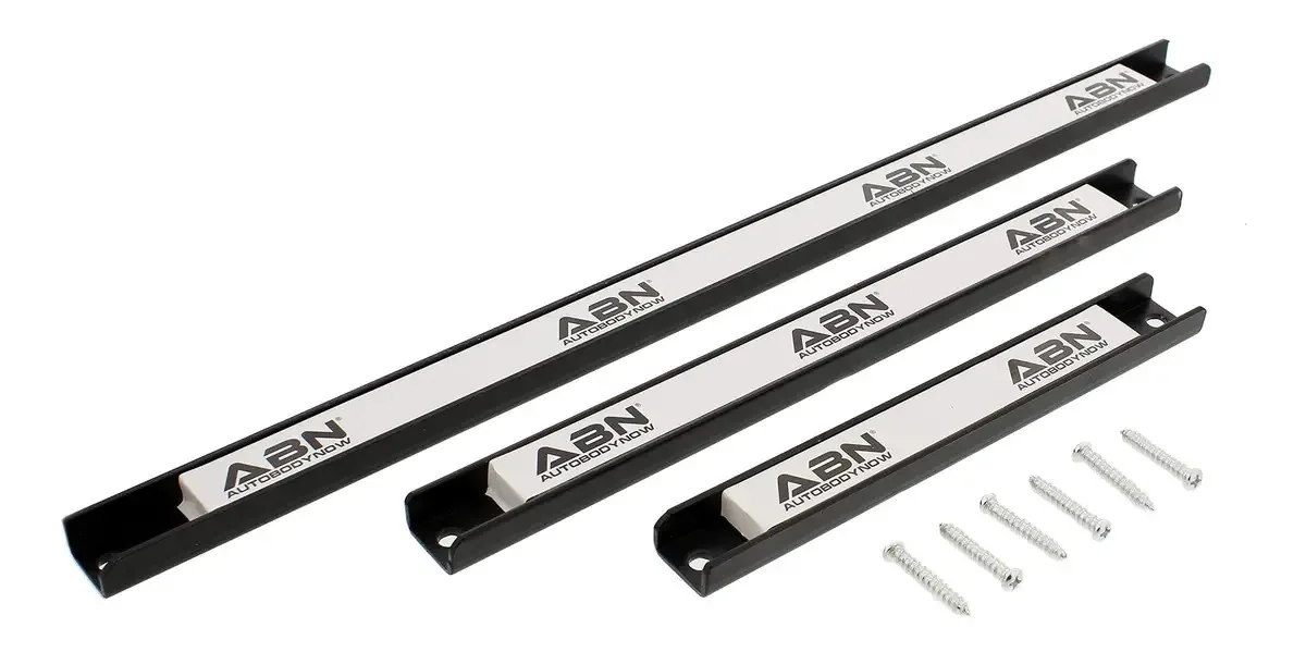 Abn Suporte Magnético para Ferramentas Conjunto de 3 Peças com Parafusos de Montagem para Garagem e Oficina 20,3 cm, 30,4 cm, 45,7 cm