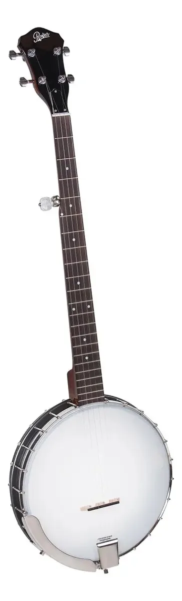 Banjo Rover Rb-20 de 5 cordas com costas abertas - preto