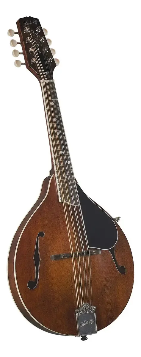 Bandolim modelo A do artista Kentucky Km-256 - Transpar Brown. Cor: Preto