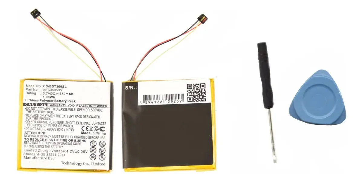 Bateria para reprodutores multimídia portáteis digitais WirelessFinest CS-BTS700SL