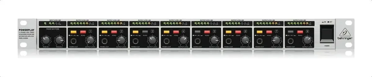 Amplificador De Áudio Behringer Ha8000 V2