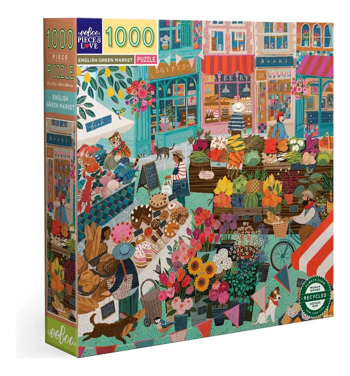 Eeboo Piece & Love: O quebra-cabeça do mercado verde inglês