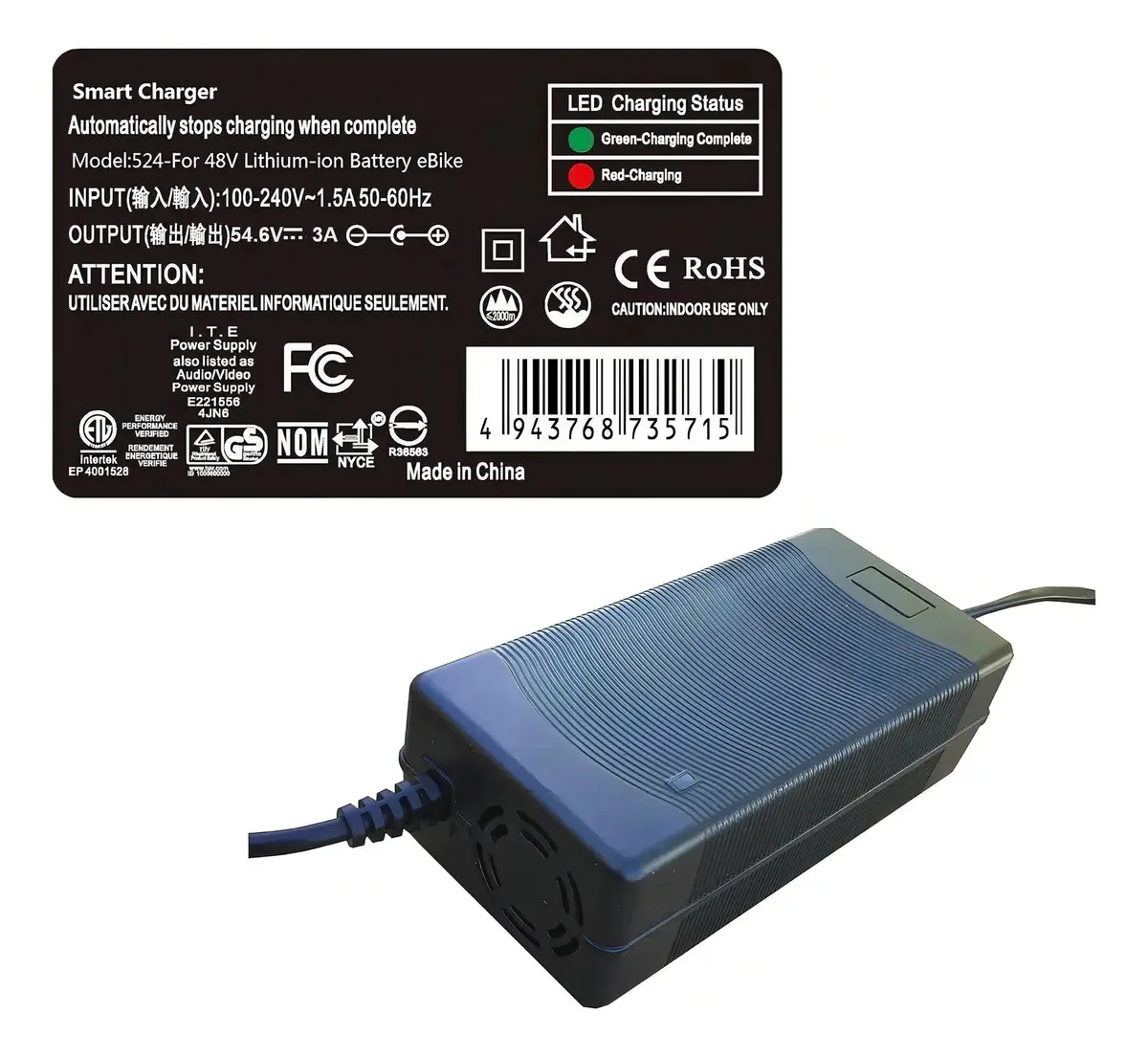 Carregador GT POWER 12V para veículos de brinquedo