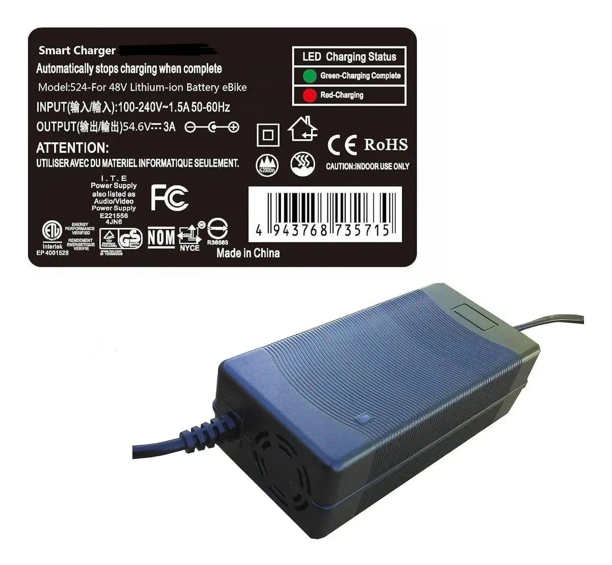 Carregador GT POWER 12V para veículos de brinquedo
