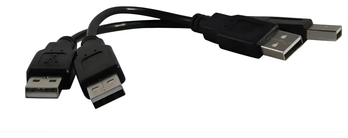 Seu pacote de cabos com 2 cabos USB 2.0 de alta velocidade, cor preta