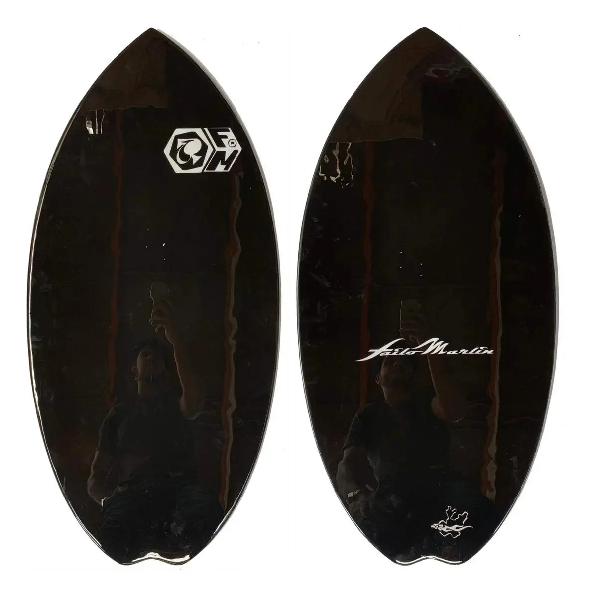 Skimboard Failo Marlin Fm Skimboard Black Glass Skims Surf Flatland Surf Skate Minisurfboard