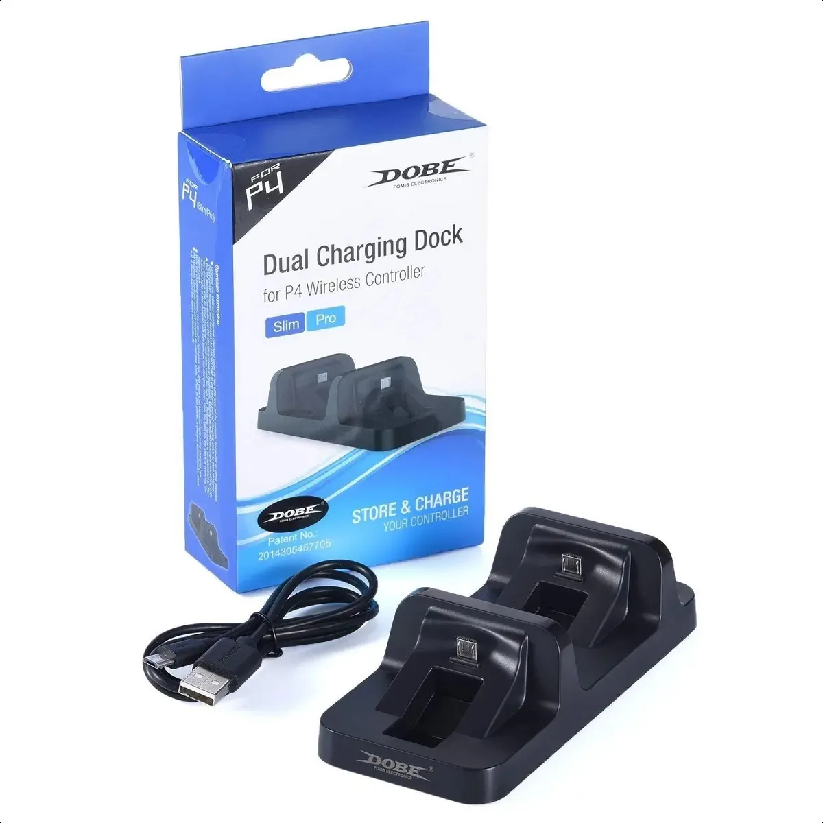 Base de carregador para PS4 Controle de carregador para controlador duplo Ps4