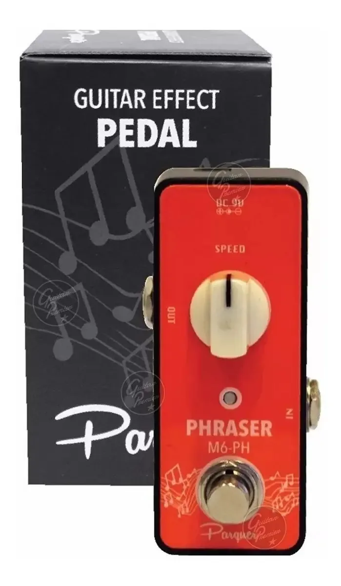 Pedal de efeito Phaser T/Mooer para baixo vermelho