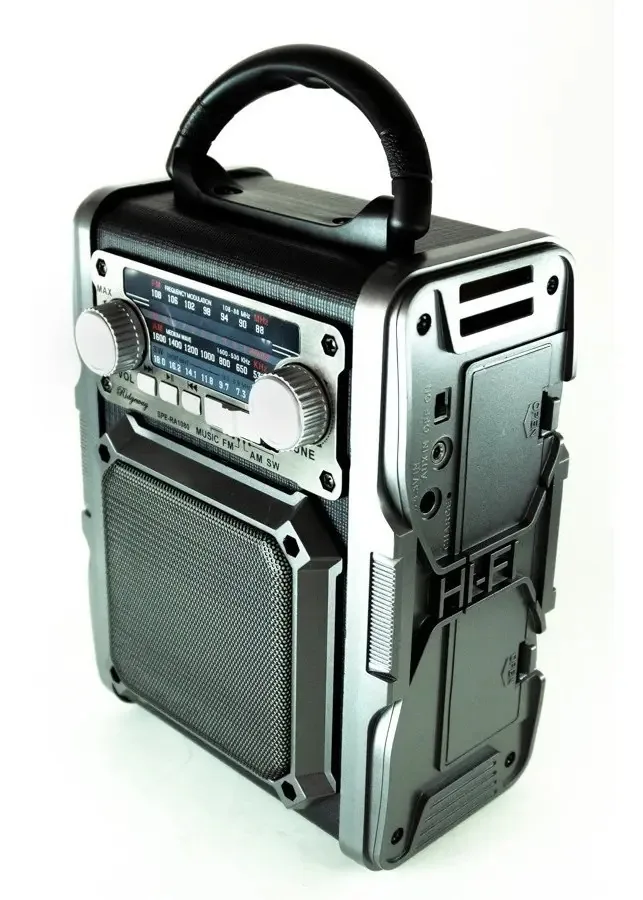 Rádio portátil Am Fm Usb Music Rhythm Light Bluetooth Aux 3.5