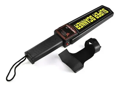 Detector de metais portátil 41 cm/cor preta
